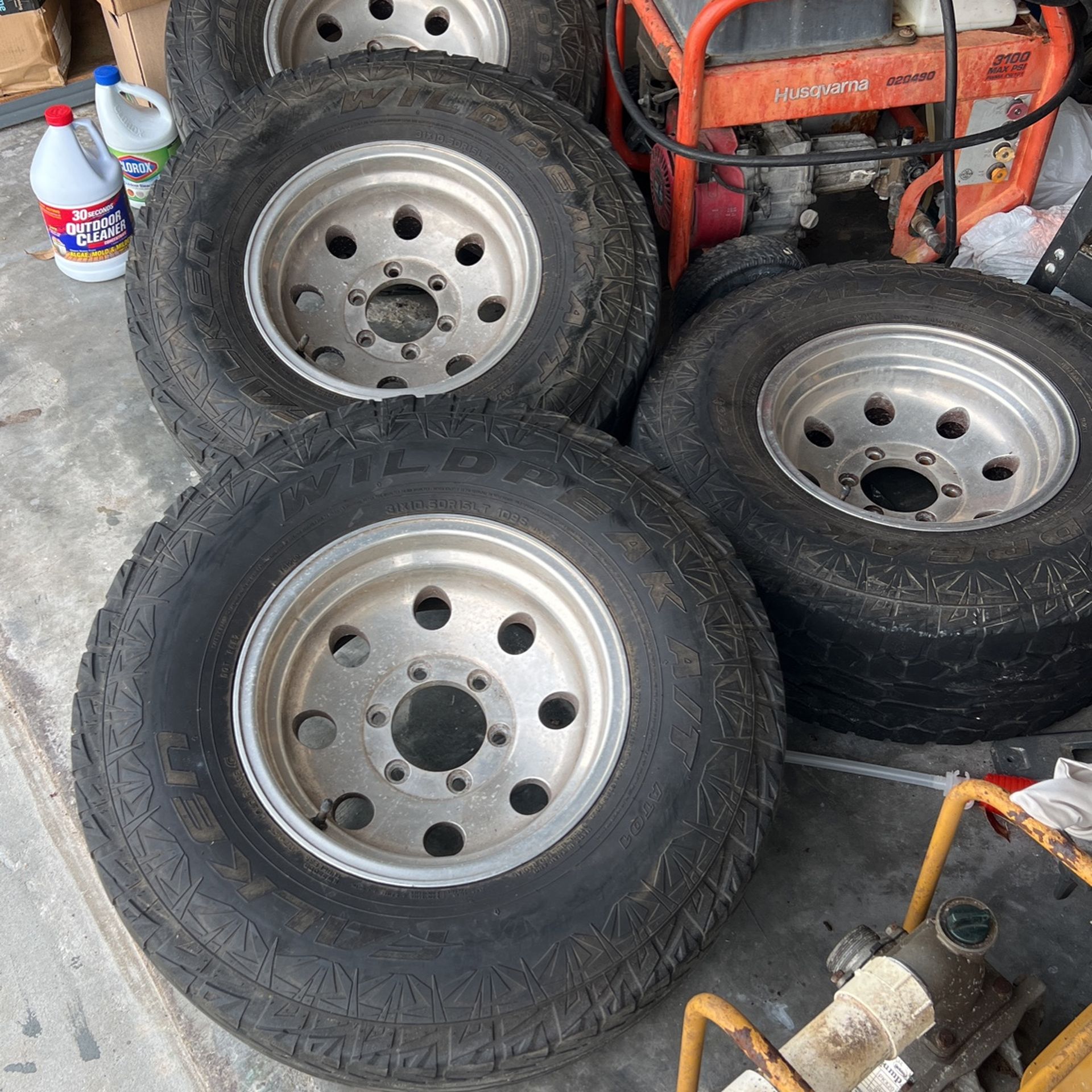 4 USED TIRES And Rims