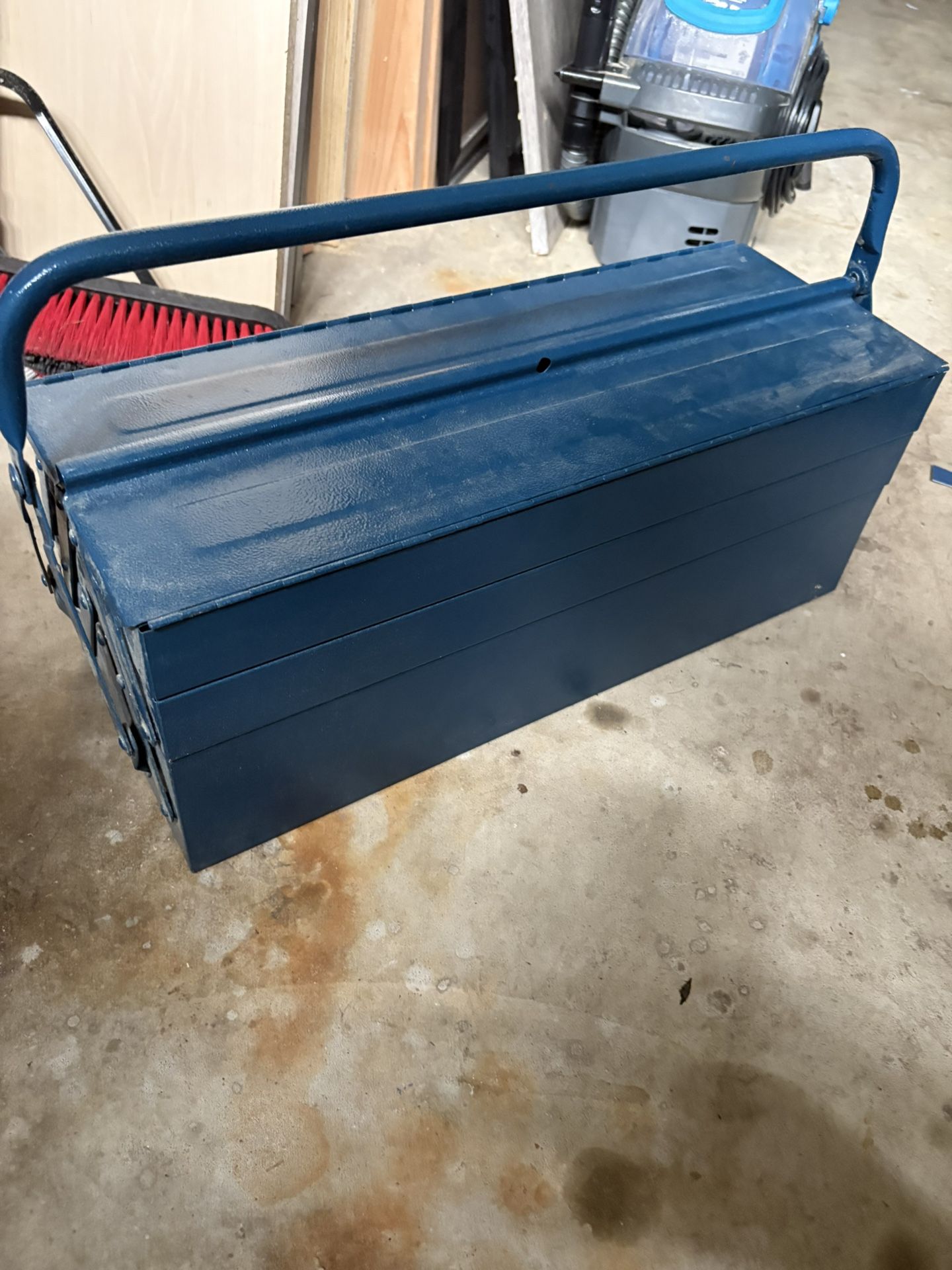 Blue Powder Coat Steel Toolbox