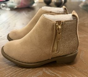 FabKids Girls Ankle Boots Short Booties Side Zipper Riding Boot Low  Size 8