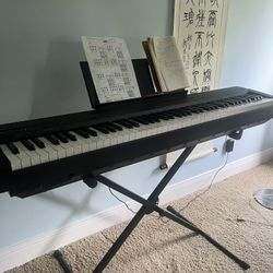Yamaha P-45 Digital Piano 88-Key Weighted Keyboard + Stand – Great Condition