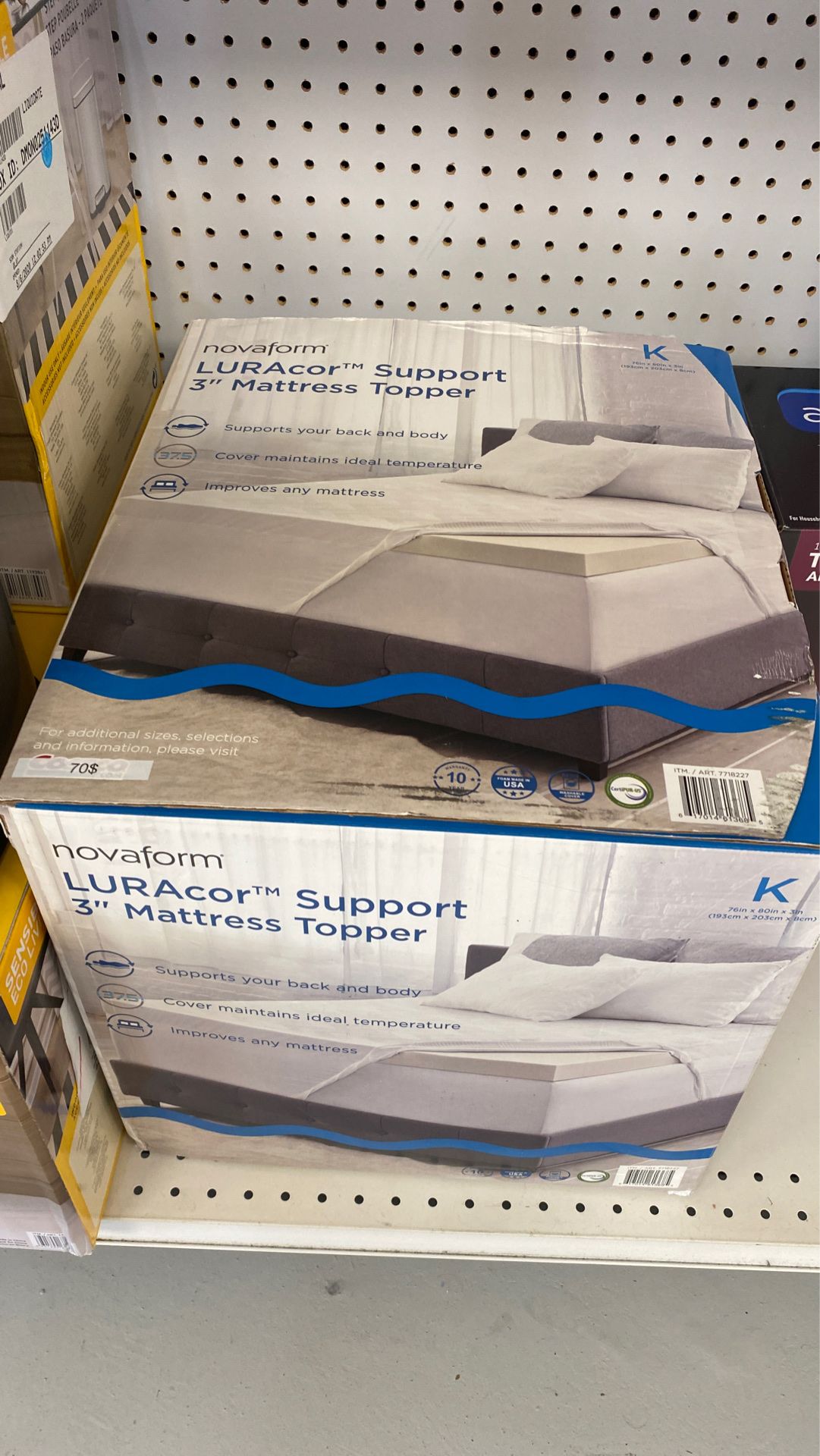 Mattress 3” memory foam