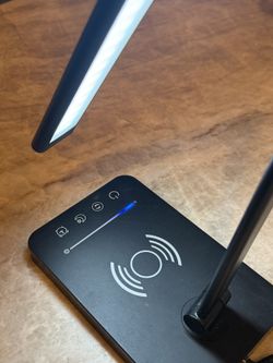LED Desk Lamp with Wireless Charging Station