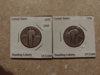 1925 & 1926 Standing Liberty Quarters