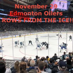 [11/29] Seattle Kraken v. Edmonton Oilers (9 ROWS FROM THE ICE!!!)