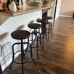 Four Bar Stools- Perfect