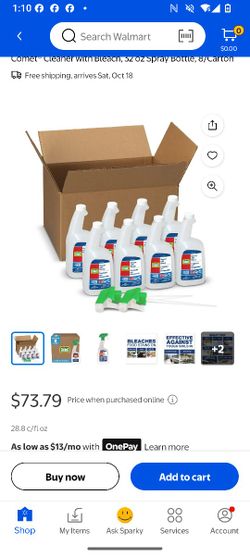 Bleach With Comet Cleaning Supply