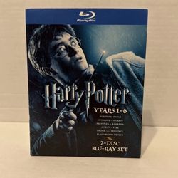 Harry Potter: Years 1-6 (Blu-ray Disc, 2009, 7-Disc Set (Excellent Condition)