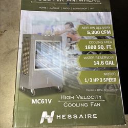 Portable Evaporative Cooler 5,300 CFM Hessaire  