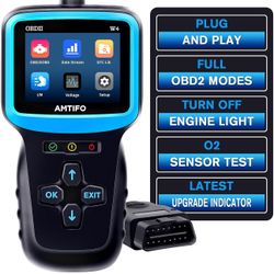 Professional OBD2 Scanner Diagnostic Tool Car Check Engine, Engine Code Reader with Reset OBDII/EOBD Car Diagnostic Scan Cloud Print Tools, for All Ve