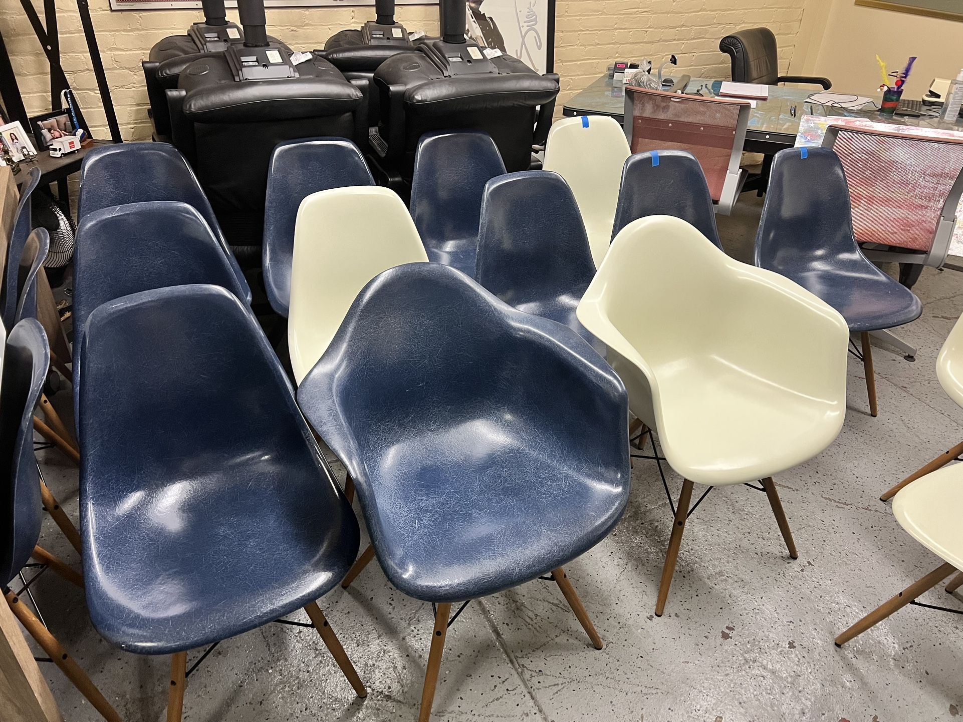 EAMES FIBERGLASS MOLDED CHAIRS -can deliver-