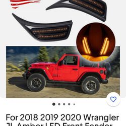  2018-2020 Jeep Wrangler JL & Gladiator JT LED Front Fender Side Marker Light

