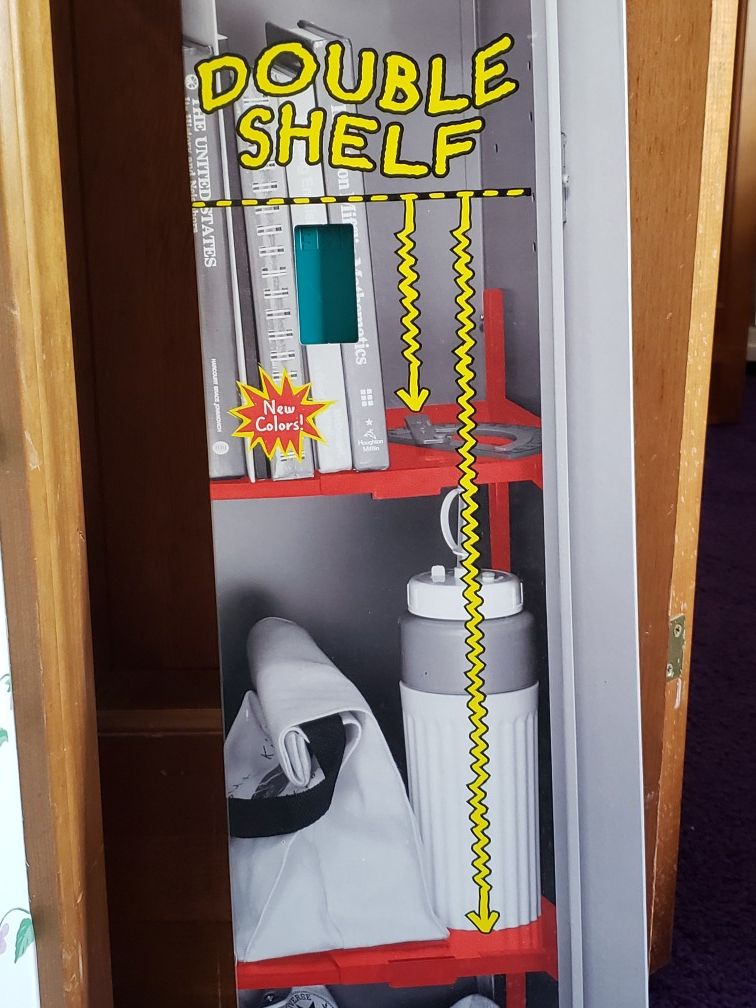 Lockermate Adjustable Double Shelf Organizer