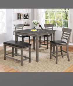 Brand New Bar Height Table Set W/ Stools & Bench!