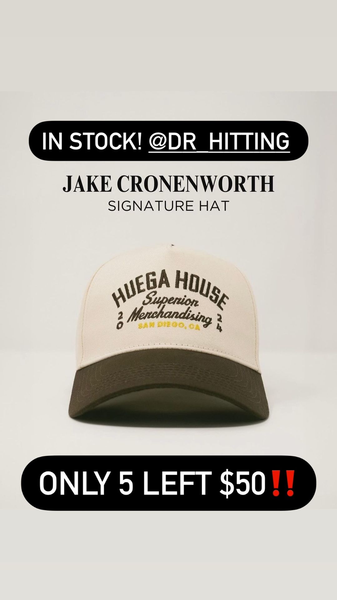 Padres Hat Jake Cronenworth & Huega House Collab