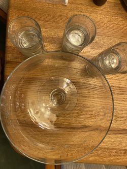 Princess House Punch Bowl Set 