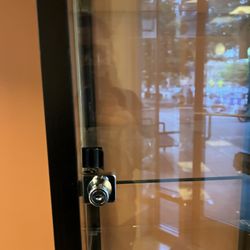Glass Cabinet With Lock