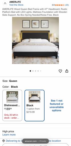Bed Frame & Night Stand