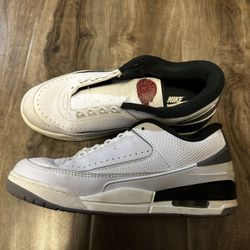 Jordan 2/3 “White Black Metallic Silver”