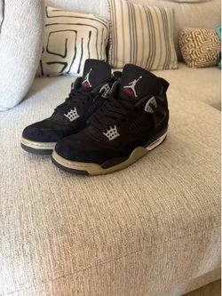 Jordan 4 black canvas
