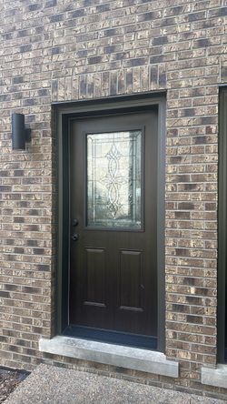36x80 Brown Door Without Framing Right Hand