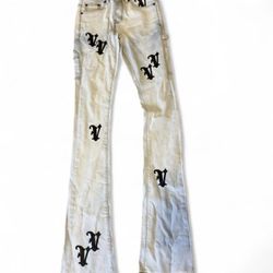 Valabasas Men Size 28 Distressed Stack Jeans