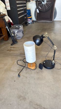 Two nightstand lamps