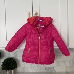 2T Girls Pink Michael Kors Puffer Jacket