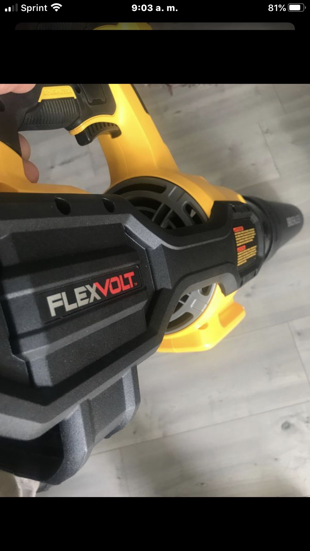 Dewalt. Blower 60v flex volt