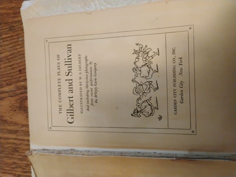 Antique Book- Complete Plays by Gilbert &Sullivan