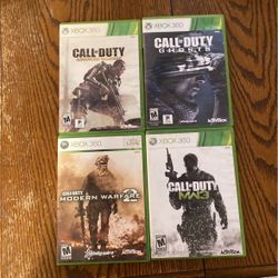 Call Of Duty Xbox 360 Games Lot 