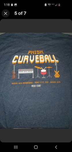 PHISH CURVEBALL BUNDLE 2 NWO TAGS  Size Large Shirts Brand New Nalgene Bottle  And New  RARE Bandana  Thumbnail