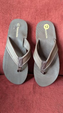 Flip Flops, Brown, Size 12