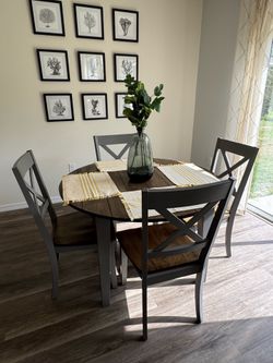 Table & 4 Chairs - Model Home furniture
