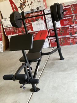 Bench Press w/ Weights Weider Pro 265