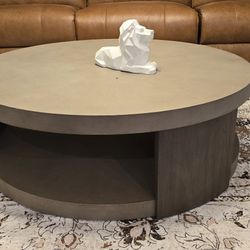 Round Coffee Table 48" Grey $295