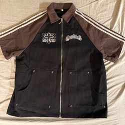 Candies Graphic Zip-Up Short Sleeve Jacket