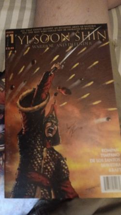 Yi Soon Shin Warrior and Defender #1-4 Complete Set SIGNED Onrie Kompan Double Signed #1