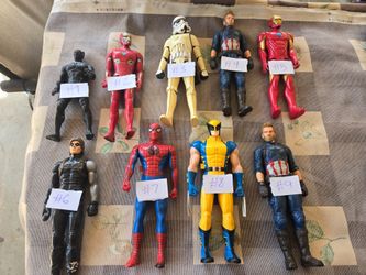 Lot of 9 Marvel & Star Wars Action Figures 3  dollars each