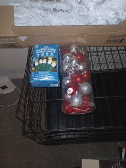 Christmas Tree With Lights And Decorations 4foot