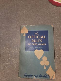 Vintage 1940s Hoyle The Official Rules of Card Games 40th Edition Paperback