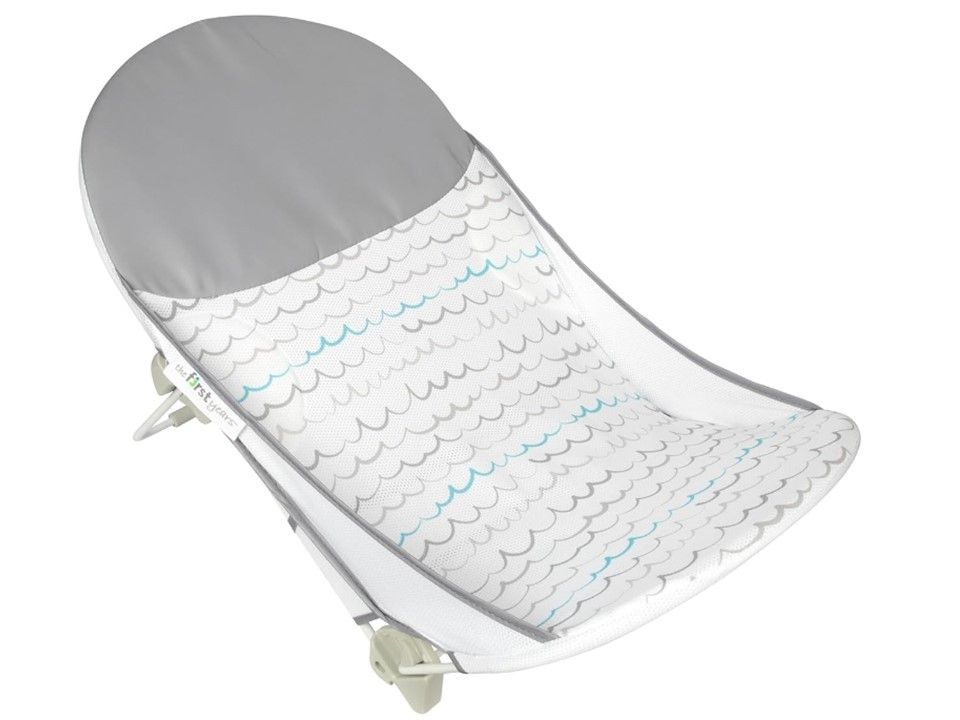 The First Years Sure Comfort Folding Baby to Toddler Bath Tub No-Slip Seat Bather for Sink or Tub