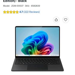 Microsoft - Surface Laptop - Copilot+ PC - 13.8" Touch-Screen - Snapdragon X Plus 10 Core - 16GB Memory - 512GB SSD (7th Edition) - Black