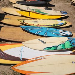 Surfboards And Boogie Boards They Range From $40 To $150