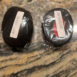 2 Sets of Ear Covers, Ear Bags, No Strap,  Fleece Bandless Ear Warmers *Black