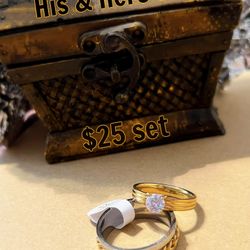 His & Hers Rings $25  Set 