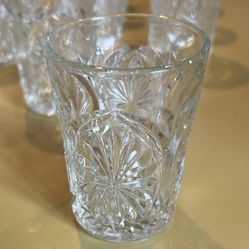 15 anchor hocking American prescut juice - star and fan pattern, circa 1960