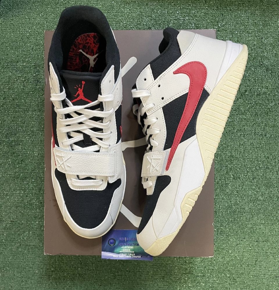 Travis Scott Jordan Jumpman Jack university red size 15men/16.5women
