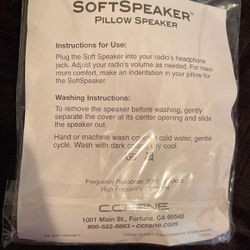 Soft Pillow Speaker!!(NEW) ($10)