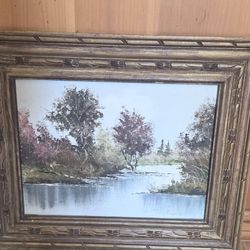 Vintage Oil Painting By Istvan Porubszky  22 X 19"
