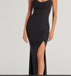 New Windsor black sparkly prom dress sizes Small